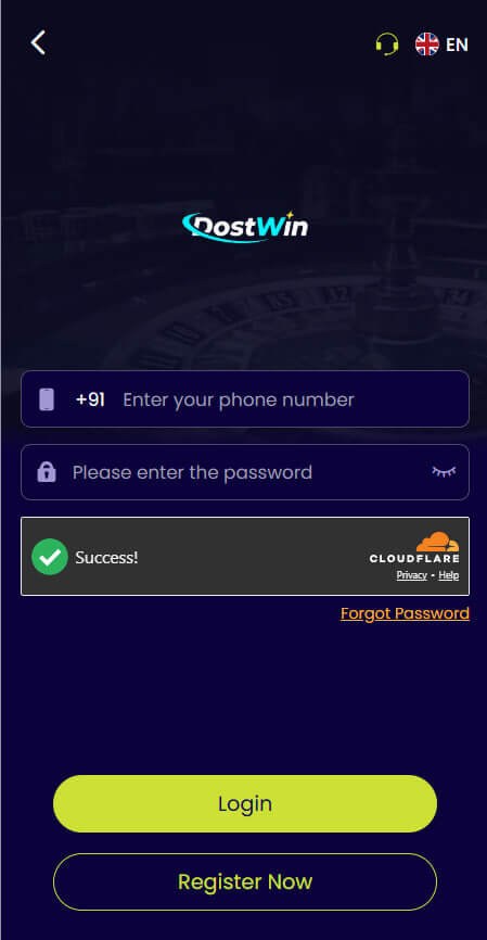 Dostwin game Login Guide 