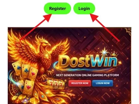 Dostwin Game Website Register Guide